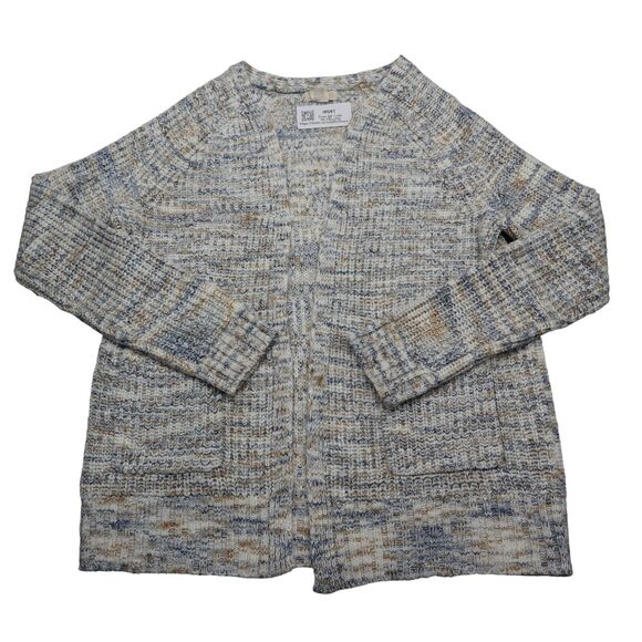 Sky Sparrow Sweater Womens M Gray Long Sleeve Open Front Knitted Cardigan - Picture 1 of 16